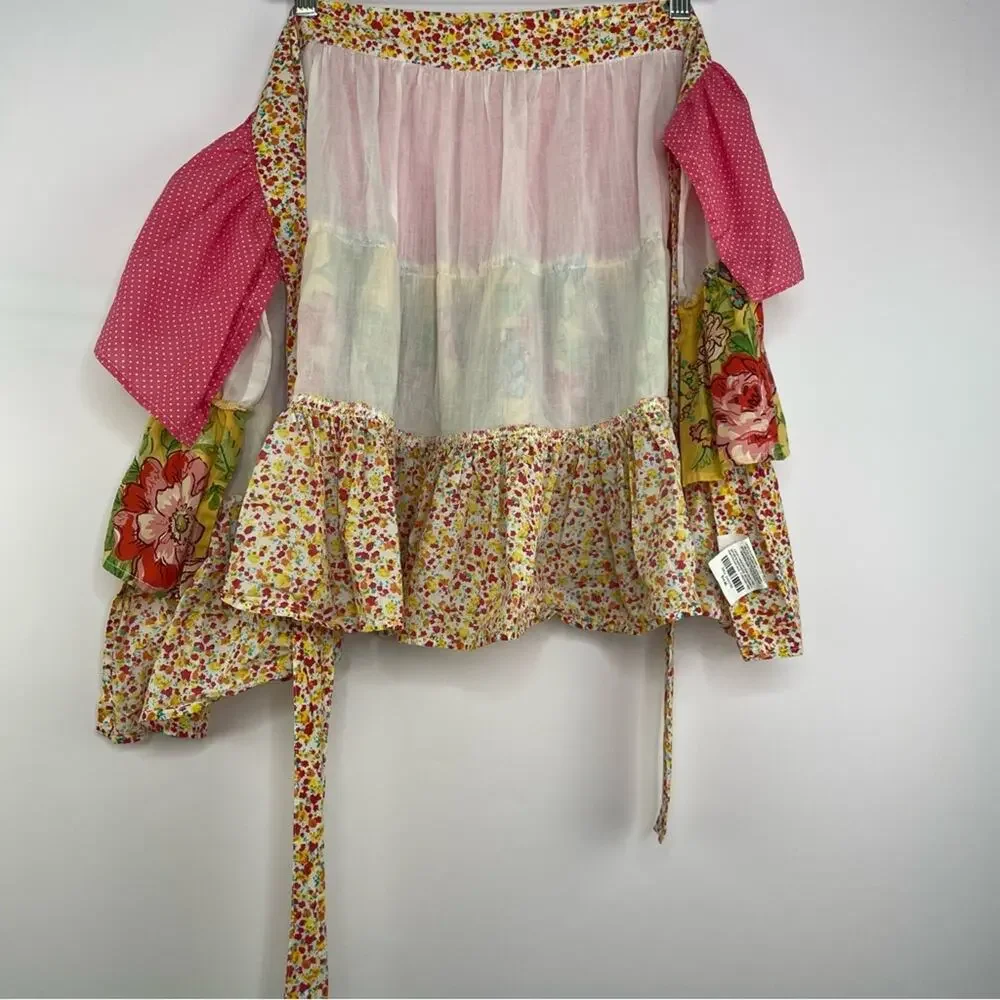Pier 1 Imports half apron floral ruffled western farmhouse cottage prairie core